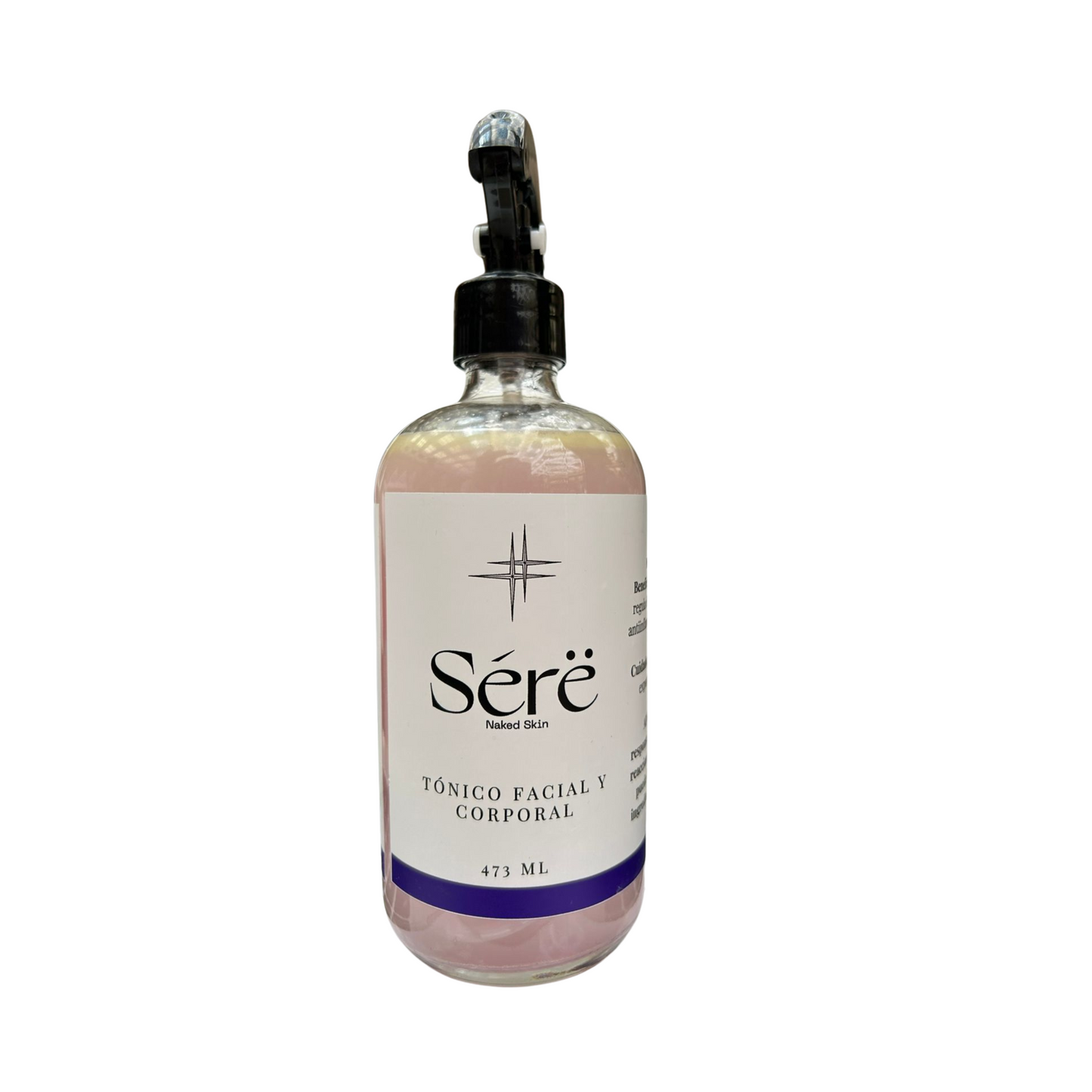 Tónico facial/corporal de agua de rosas, aloe vera, tomillo, C.B.d 470 ml